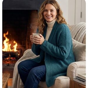 NWT Cashmere Open Cardigan